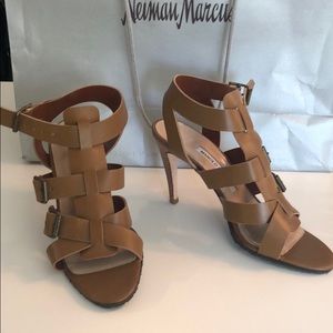 Manolo Blahnik brown heels